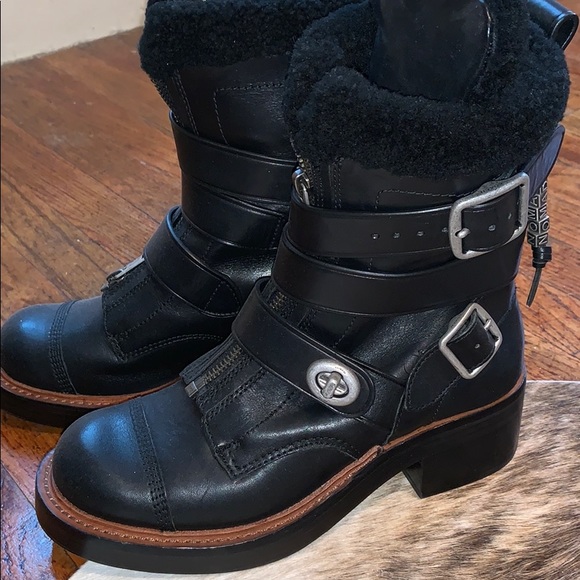 coach biker boots